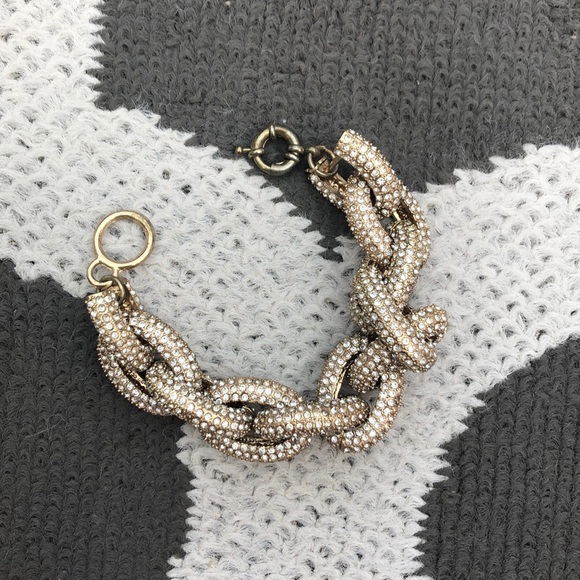 J. Crew inspired chunky gold bracelet - Picture 1 of 3